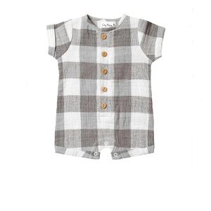 CITY MOUSE Country Plaid Baby Romper